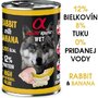 alphaspriti králik s banánom wet 400g-